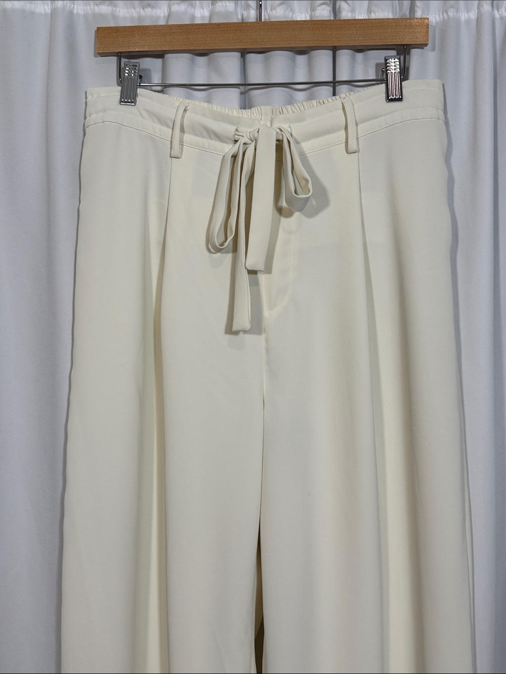a new day Cream Wide Leg Drawstring Pants - Picture 2 of 6